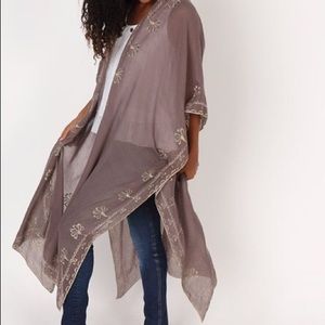 Natural life brown Jamie duster kimono